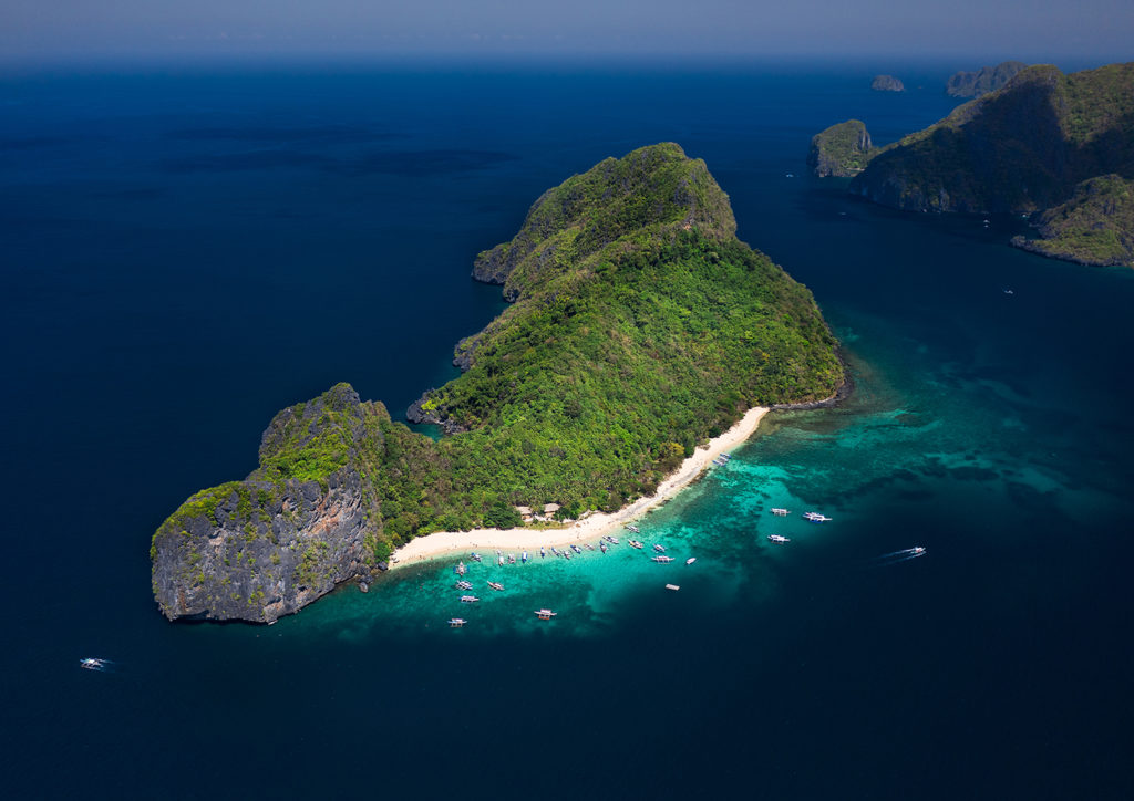 El Nido Filipiny - helicopter island