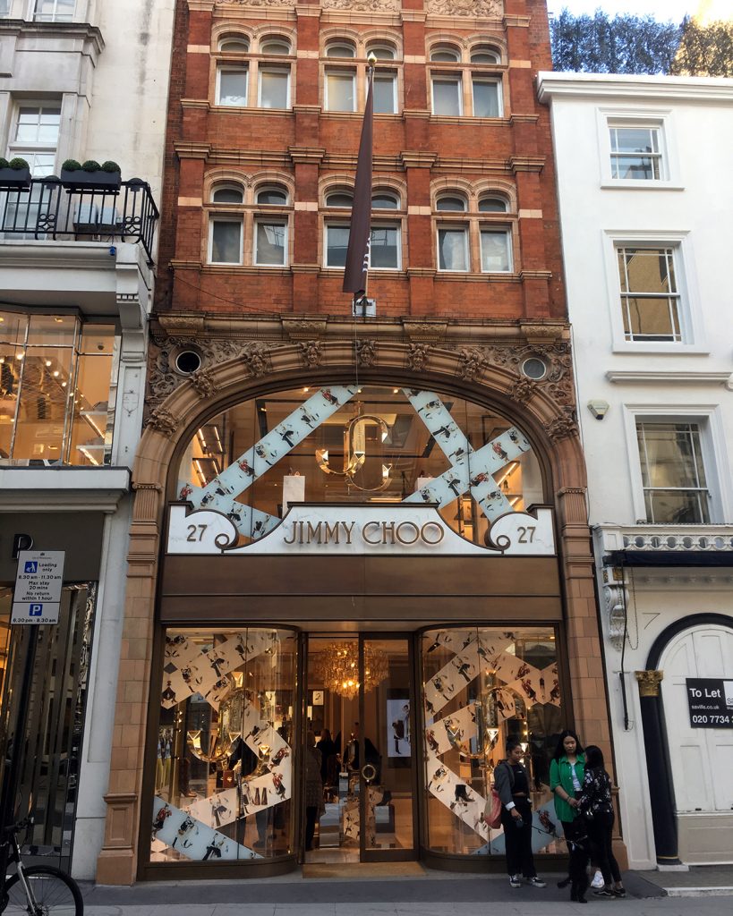 sklep bond street Londyn blog podróżniczy